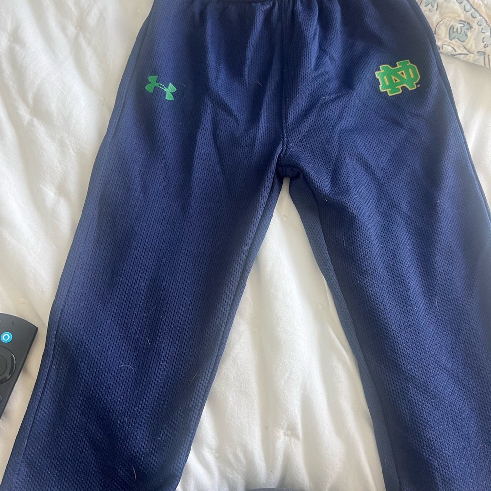 Under Armour Kids Navy and Green Joggers